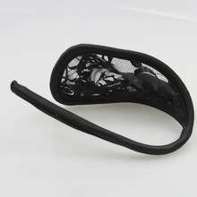 Men C String black lacy
