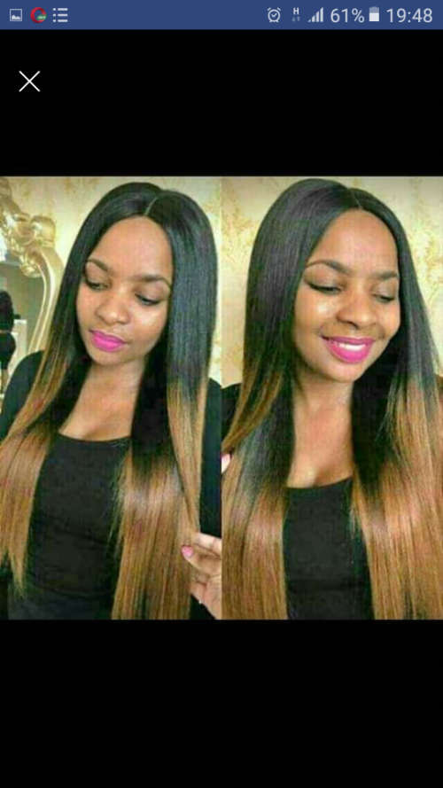 ombre wig with Brazilian closure free shipping