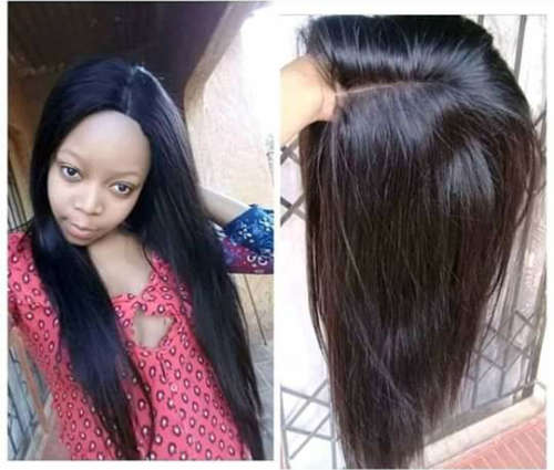 18 inch Brazilian hair  fibre wig