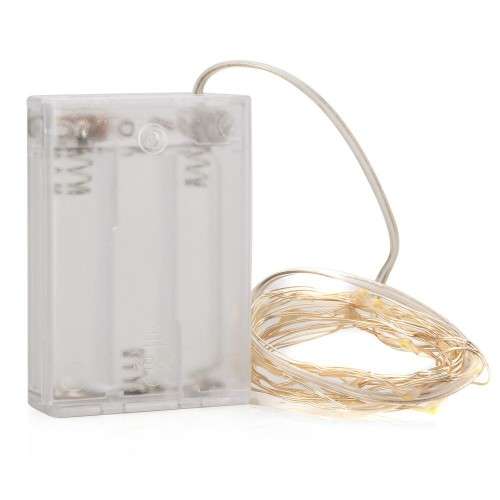 Battery Operated Copper Wire Fairy Light - 10m Warm White