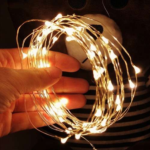 Battery Operated Copper Wire Fairy Light - 10m Warm White