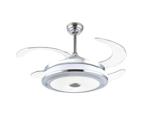 Remote Control Modern Luxury Quiet Auto Folding Invisible Ceiling Fan with Speaker