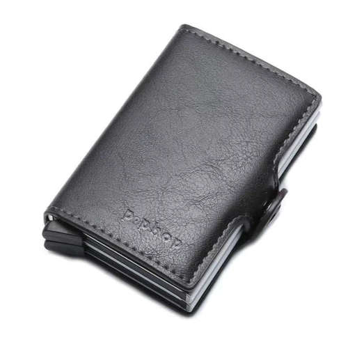 POPHOP Dual Credit Card Pop Up Wallet Black