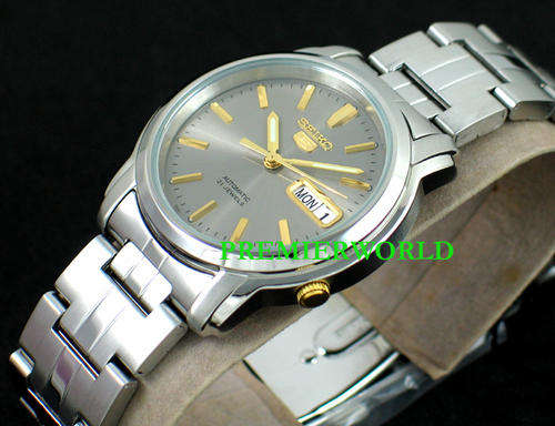 SEIKO MENS AUTOMATIC SEE THRU STEEL WATCH
