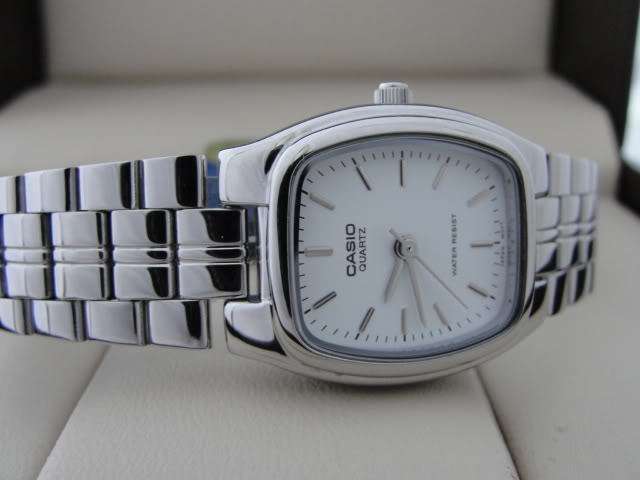 Genuine Casio Quartz Analog White Dial Ladies Watch