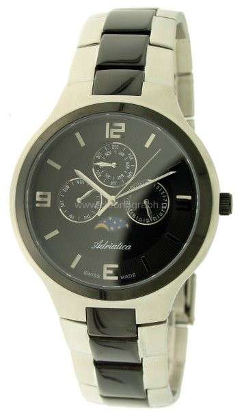 Adriatica Swiss Made Moon Face and two tone Mens watch
