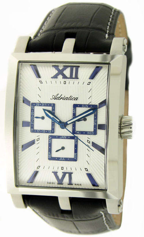 Adriatica Swiss Made Mens Date, Weekday and Month Watch