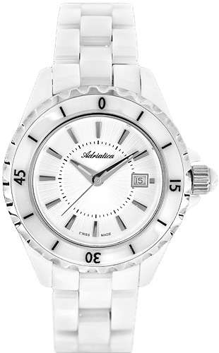 Adriatica Swiss Made Ceramic Womens Date Watch