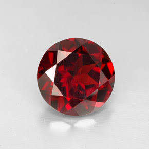 Two top dark red Pyrope garnets