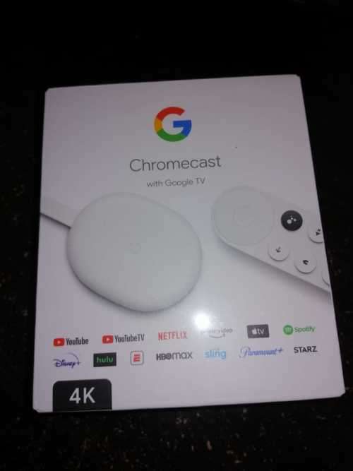 Chromecast with Google TV - 4K Streaming device with latest Google Assistant Voice Remote
