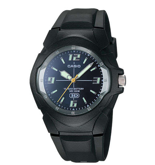 NO RESERVE....Men's Casio 10-Year Battery Analog Resin Watch Blue Face .....BRAND NEW!!