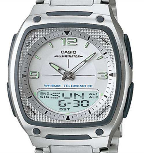 NO RESERVE....Men's Casio Ana-Digi 10-Year Battery 30 Page Databank  Watch .... BRAND NEW!!