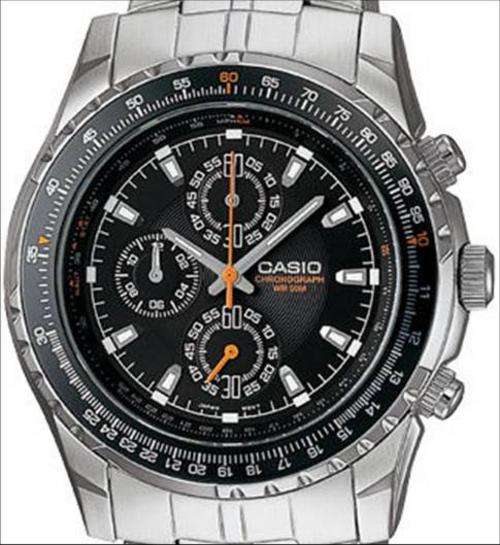 NO RESERVE.....Mens Casio Slide Rule Bezel Analog Chronograph Aviator Watch .... BRAND NEW!!!