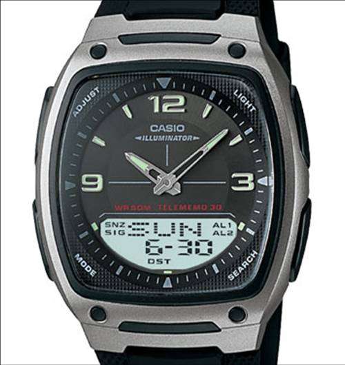 BRAND NEW....Men's Casio Ana-Digi 10-Year Battery 30 Page Databank  Watch .... BRAND NEW!!