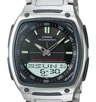 CASIO!!!! Men's Ana-Digi 10-Year Battery 30 Page Databank  Watch .... BRAND NEW!!