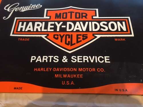 Harley Davidson sign