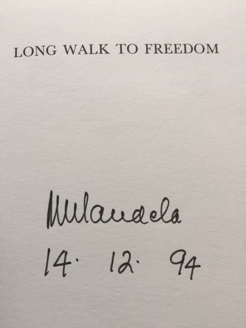 Signed in 1994! South African First Edition"Long Walk to Freedom" (Macdonald Purnell) Nelson Mandela