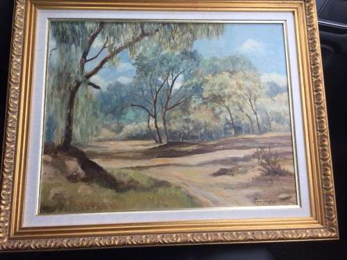 REG PENNINGTON, VIBRANT LANDSCAPE, SIGNED IN 1956