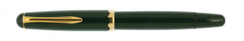 SCARCE!! VINTAGE MONT BLANC MONTE ROSA MODEL 042 FOUNTAIN PEN GREEN WITH GOLD TRIM, CIRCA 1957