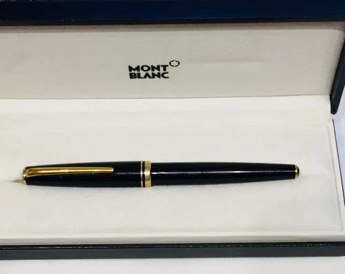 MONT BLANC GENERATION FOUNTAIN PEN WITH 14K GOLD NIB AND GOLD TRIM IN BOX
