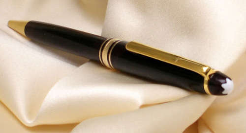 MONT BLANC MEISTERSTUCK BALLPOINT PEN IN BOX WITH NEW REFILL - EXCELLENT CONDITION