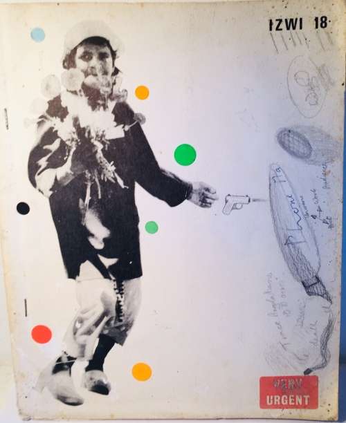 IZWI 18 - COLLECTIBLE ART MAGAZINE WITH ORIGINAL SIGNED GRAPHIC BY KERI SWIFT