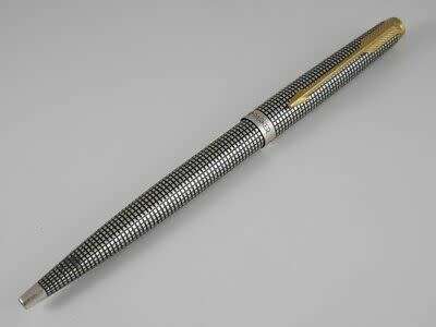 PARKER CISELE 75 BALLPOINT PEN - STERLING SILVER - IN BOX