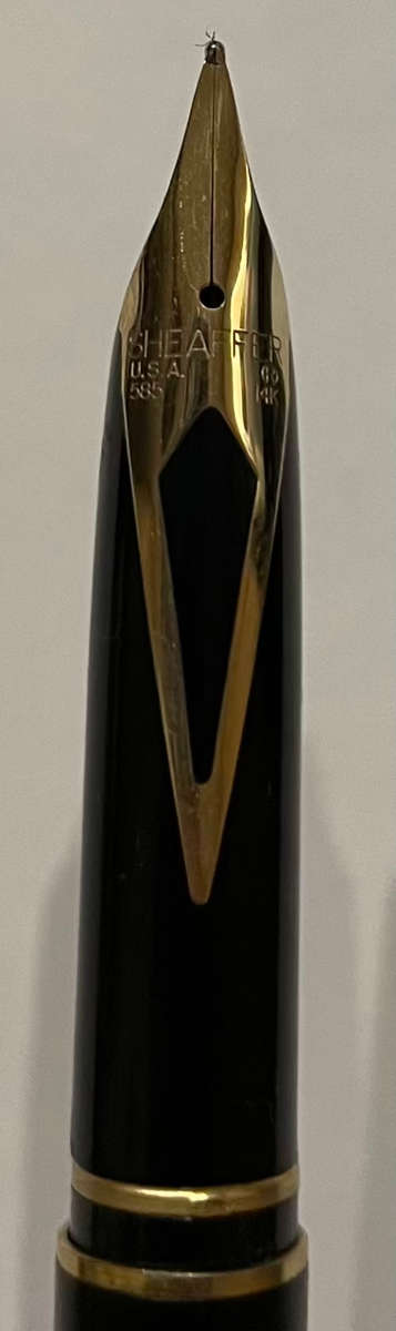 RARE! SHEAFFER TARGA BLACK FOUNTAIN PEN WITH 14K GOLD NIB, BALLPOINT PEN AND PENCIL SET IN BOX