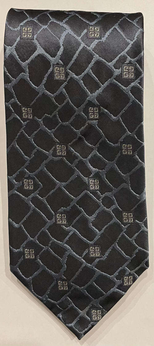 ORIGINAL GIVENCHY MENS NAVY BLUE TIE