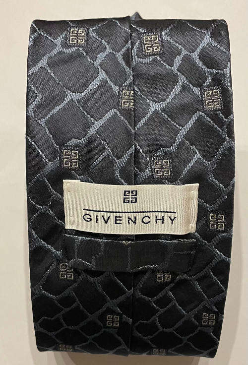 ORIGINAL GIVENCHY MENS NAVY BLUE TIE