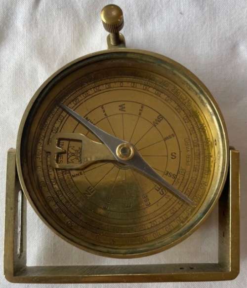 Brass inclinometer