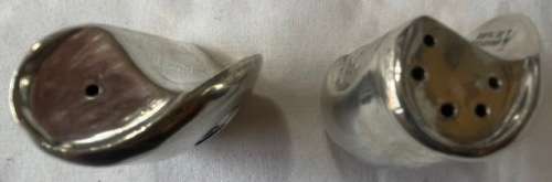 CARROL BOYES SILVER SET OF SALT AND PEPPER SHAKERS UNUSED
