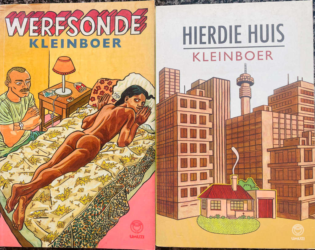 KLEINBOER X 2 BOOKS- `WERFSONDE` & `HIERDIE HUIS`