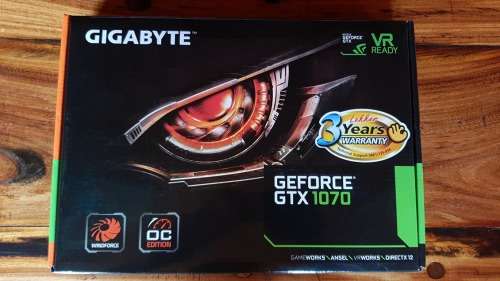 Gigabyte GTX 1070 8gb OC Windforce