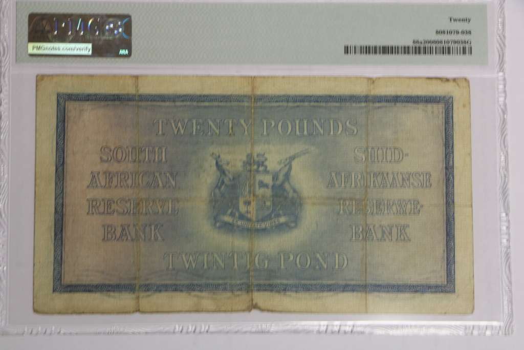 1928 Twenty Pounds  W.H Clegg PMG VF20