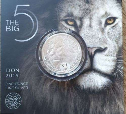 Big 5 Lion One Ounce Fine Silver Coin