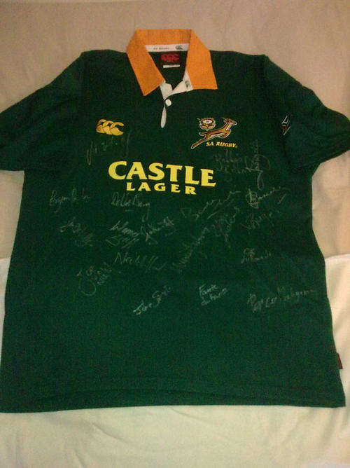 Springbok signed 2004 Tri-Nations Champions Jersey