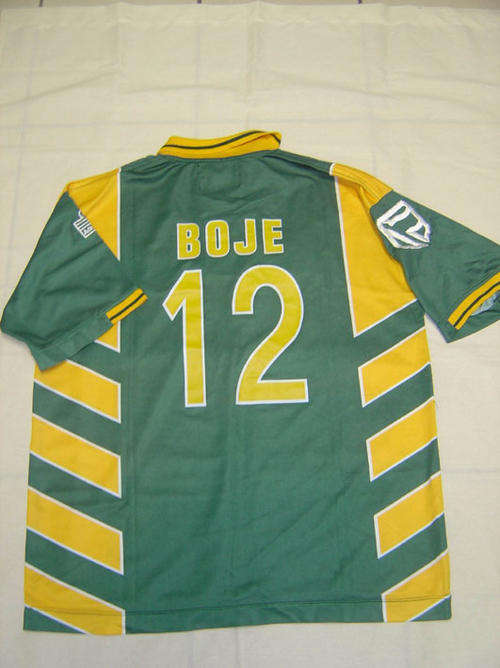 Nicky Boje South Africa ODI Shirt ICC Champions Trophy 2002 - Unsigned !