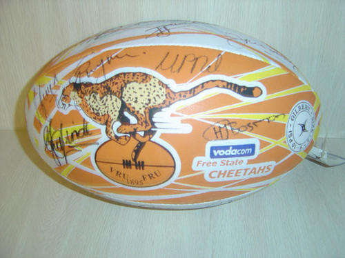 Signed Gilbert Free State Cheetahs Currie Cup Squad 2010 Ball