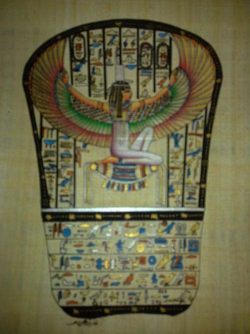 ANCIENT EGYPTIAN TRADITIONAL PAPYRUS ART