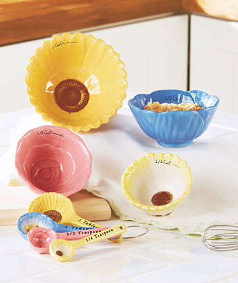 8-Pc Flower Measuring Spoon & Cup Set