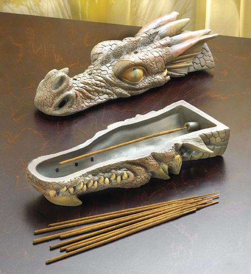 ** Read B4 Bidding ** Dragon Head Incense Burner - Myth & Legends Collection