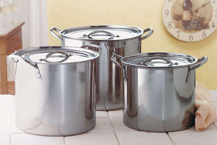 ** Read B4 Bidding ** Stainless Steel Stock Pot Set