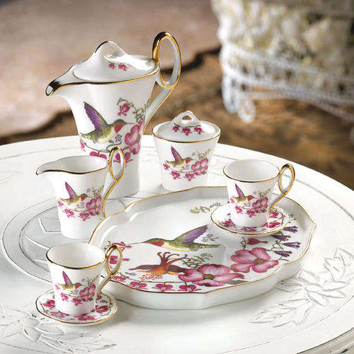 ** Read B4 Bidding ** Hummingbird Miniature Tea Set