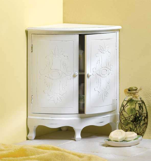 ** Read B4 Bidding ** Rachel AshwellÂ® Inspired Shabby Chic Collection - Corner Curio Cabinet