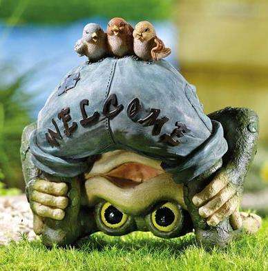 Bending Over Welcome Frog