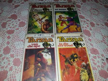 4 X Tarzan Books Edgar R Burroughs