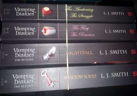 4 books in the Vampire Diaries series  LJ Smith