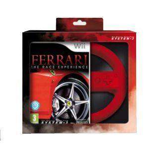Wii FERRARI THE RACE EXPERIENCE DELUXE + WHEEL