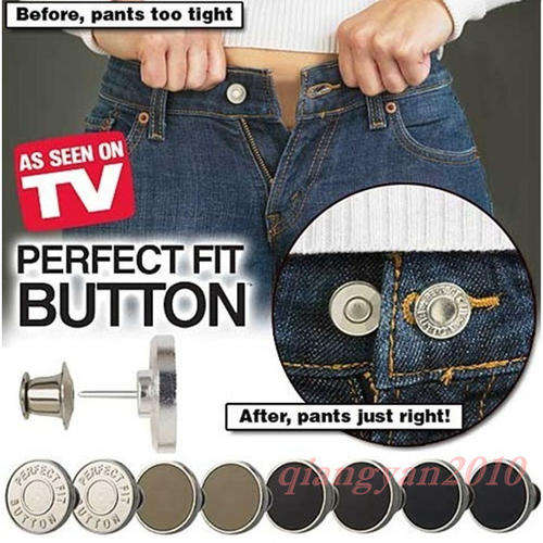 PERFECT FIT BUTTON as seen on TV - ADD AN INCH TO ANY PANTS IN SECONDS